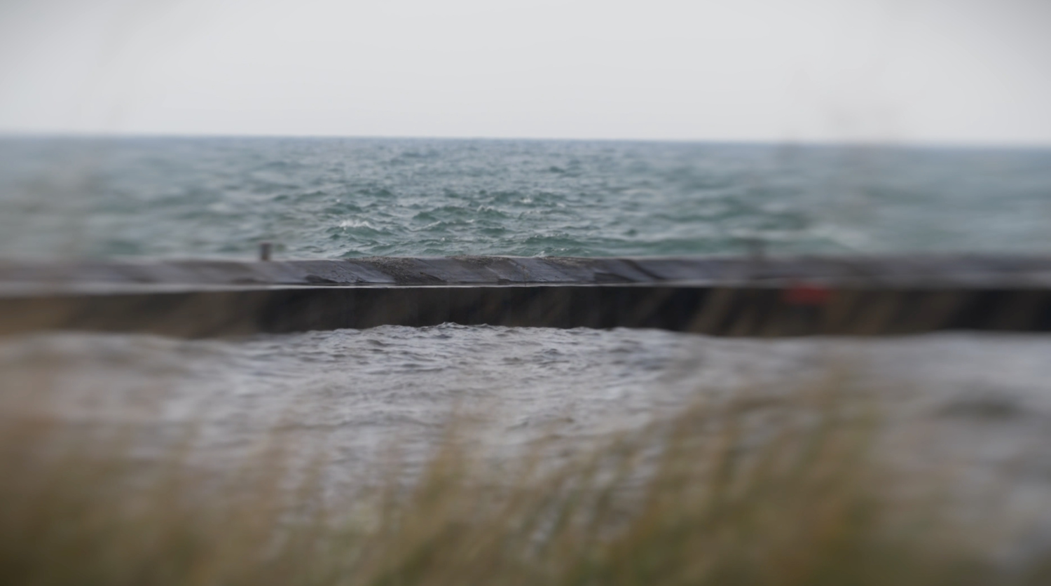 Water pier of hope channel tiscornia beach saint Joseph, mi